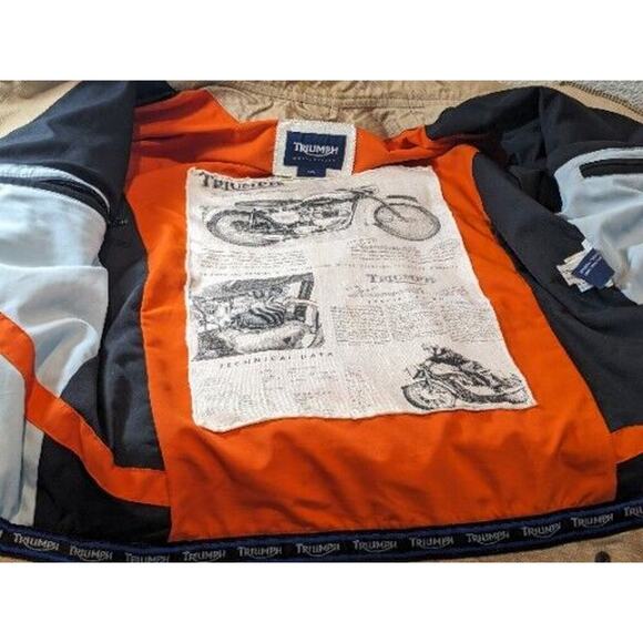 Triumph Motorcycle Jacket Mens Small Bonneville 50th Anniversary T100 1959-2009 - Picture 8 of 16